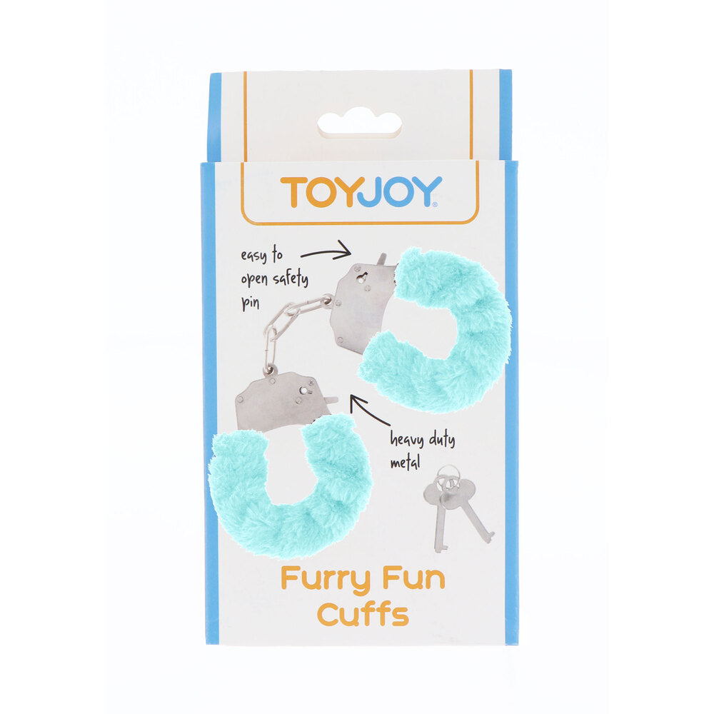 ToyJoy Furry Fun Wrist Cuffs Aqua