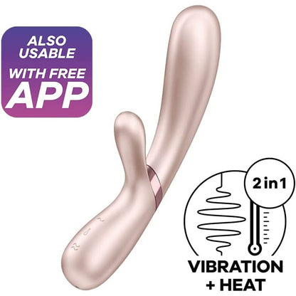 Satisfyer Hot Lover Warming Vibrator With App Control Pink