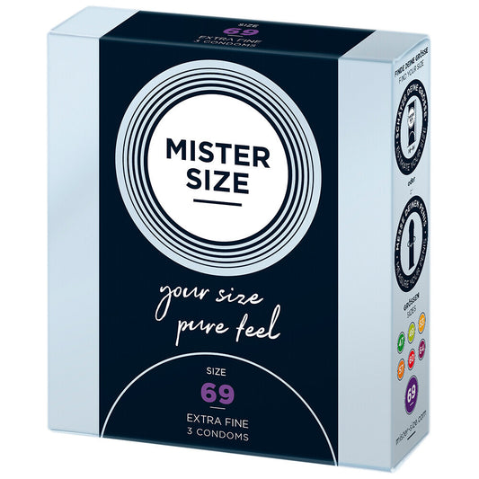 Mister Size 69mm Your Size Pure Feel Condoms 3 Pack