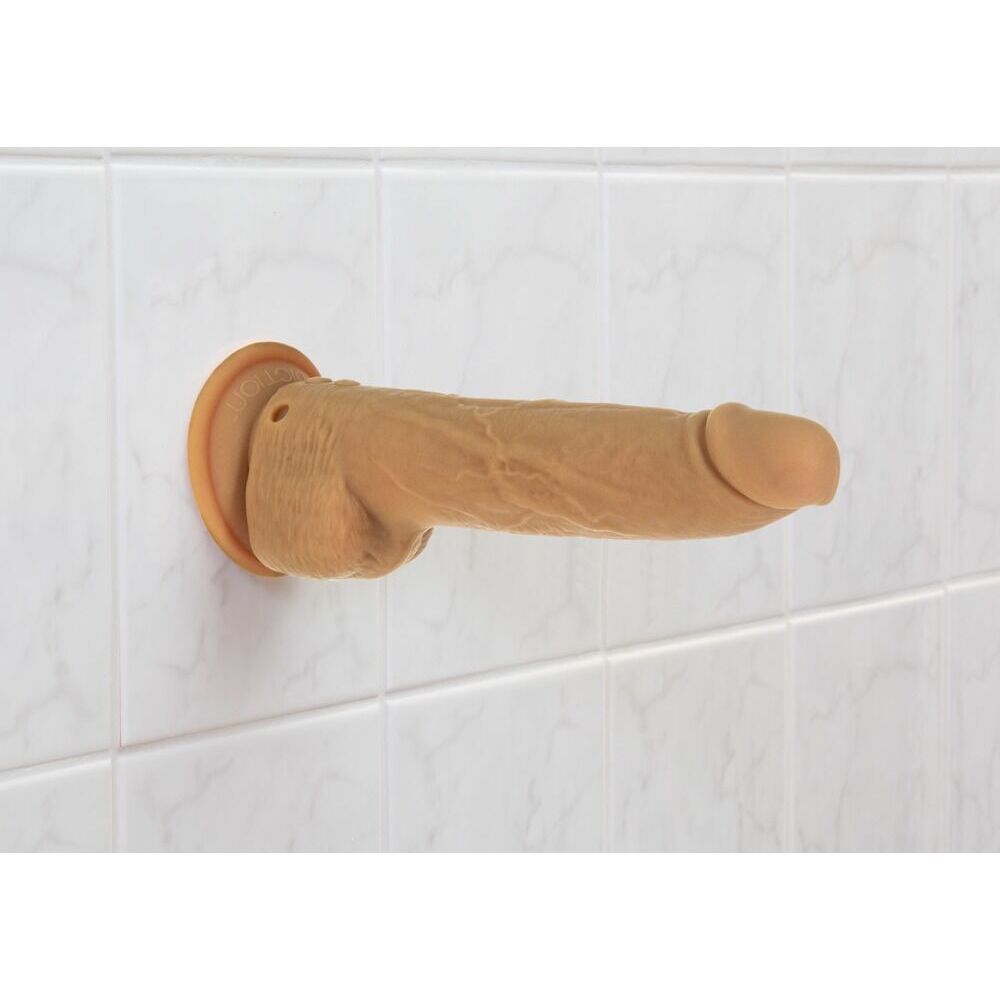 Naked Attraction 9 Inch Thrusting Dildo Caramel