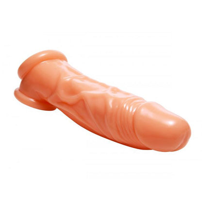 Realistic Flesh Penis Enhancer and Ball Stretcher 8 Inches