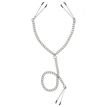 Master Series Nipple To Clit Tweezer Clamp Set