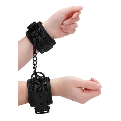 Ouch Luxury Black Hand Cuffs