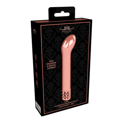 Royal Gems Jewel Rechargeable G Spot Bullet Rose Gold