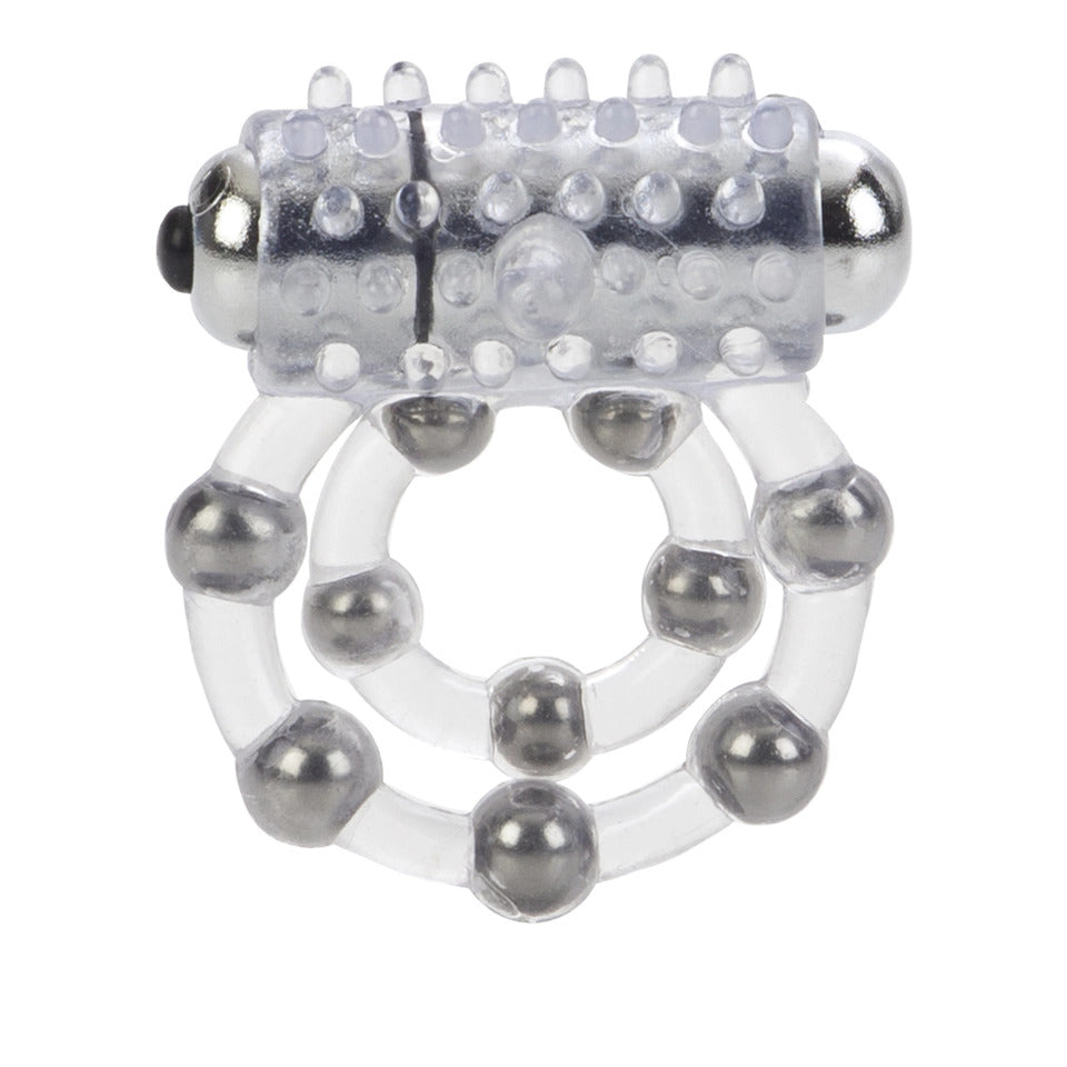 10 Bead Maximus Cock Ring - Premium Textured Enhancement Ring for Men