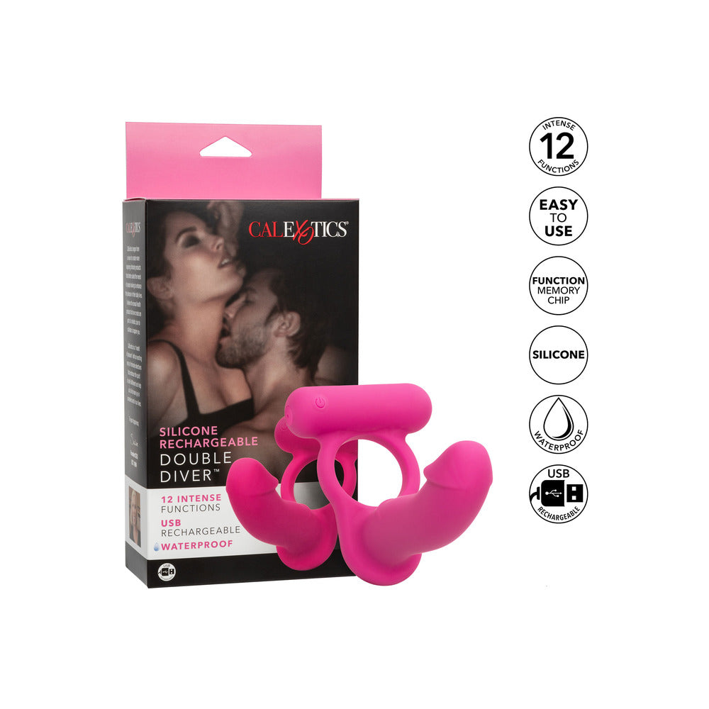 Silicone Rechargeable Double Diver Stimulator