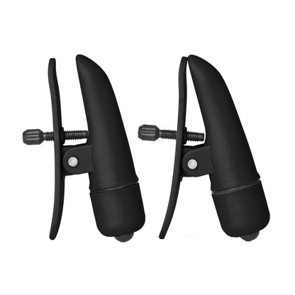 Nipplettes Vibrating Black Nipple Clamps