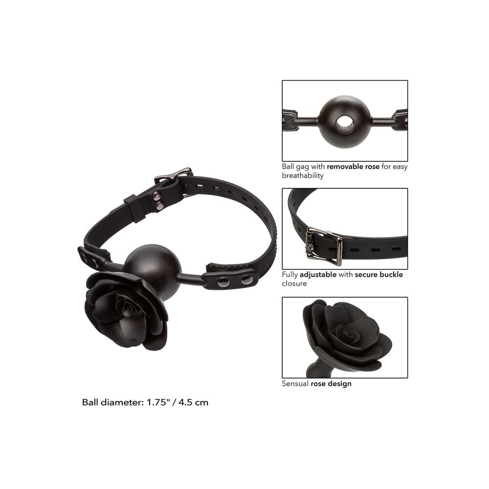 CalExotics Forbidden Removable Rose Gag