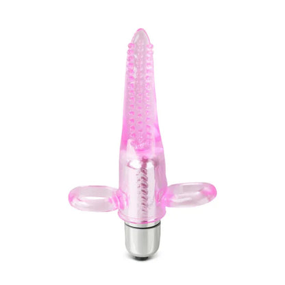 Clear Pink Vibrating Tongue Finger Vibrator