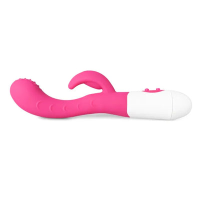 Silicone Dual Motors GSpot Vibrator Pink