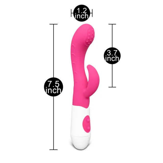 Silicone Dual Motors GSpot Vibrator Pink